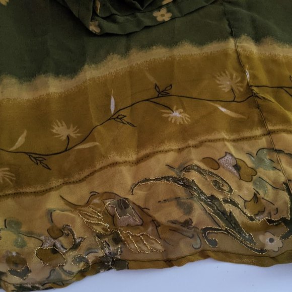 SND NWT Green & yellow coverup, size 1X - Picture 3 of 3